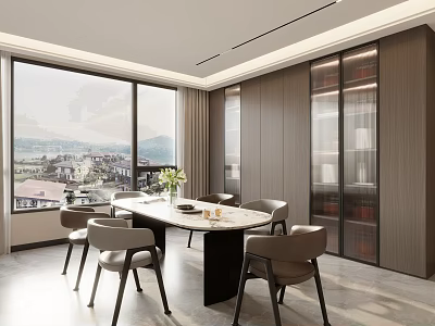 Modern Italian Restaurant 3d model
