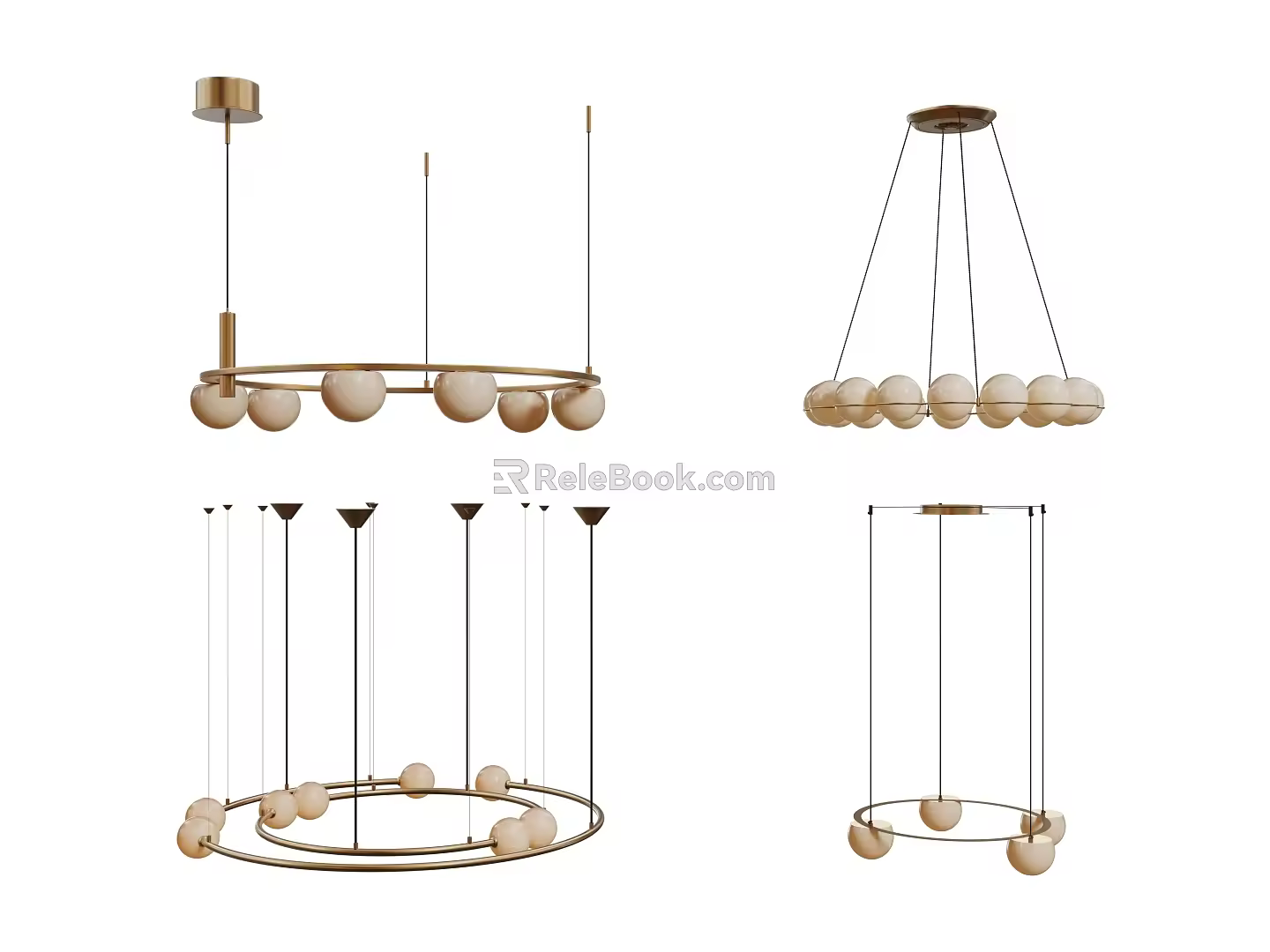 Modern Chandelier Art Chandelier Spherical Chandelier 3d model