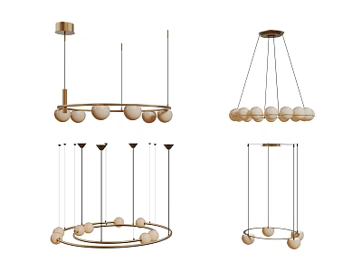 Modern Chandelier Art Chandelier Spherical Chandelier 3d model