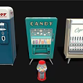 Commercial Equipment Featuring Beverage Candy Cigarette Vending Machines And Gumball Dispenser