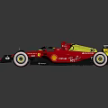 Red Scuderia Ferrari Formula 1 Car Model With Shell Sponsorship And Number 16