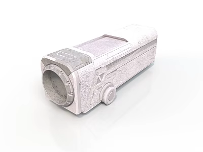 Modern White Digital Video Camera With Lens Control Button And Smooth Exterior Design 3d model