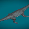 Phantom Dragon Fin Dragon Plesiosaurus Dinosaurs in the Sea Ancient Marine Reptiles Cretaceous Low Face Number Low Model Simple Model Game Movie and TV Level Super Realistic 3d model