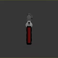 Tactical Revolver With Scope Black Red Grip And Metal Body Modern Design