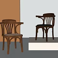 Wooden Dining Chairs With Armrests Woven And Leather Seats Modern Design