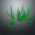 Vibrant Aquatic Animals Swimming Among Lush Green Water Plants Habitat