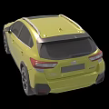 Yellow SUV Car Exterior Design With Roof Rails And Front Grille Headlights