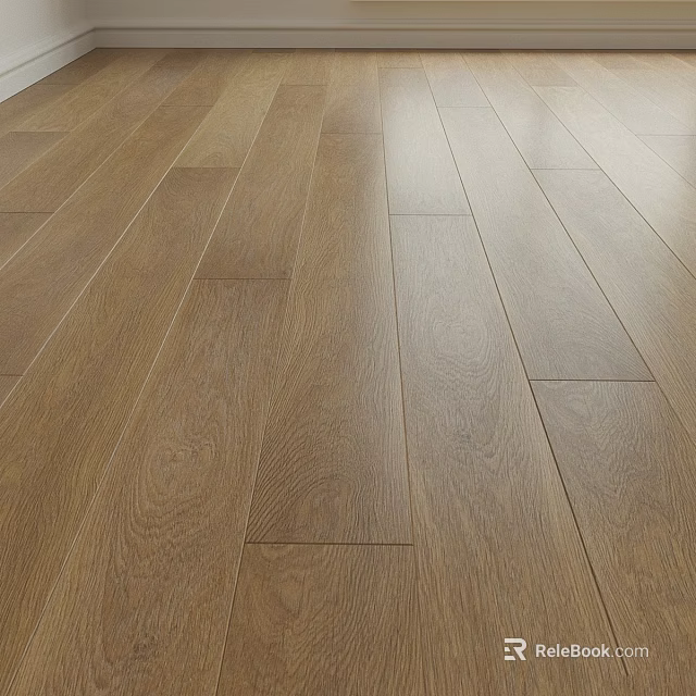 Natural Oak Wooden Flooring With Smooth Surface And Natural Grain Texture In Interior 3d model 