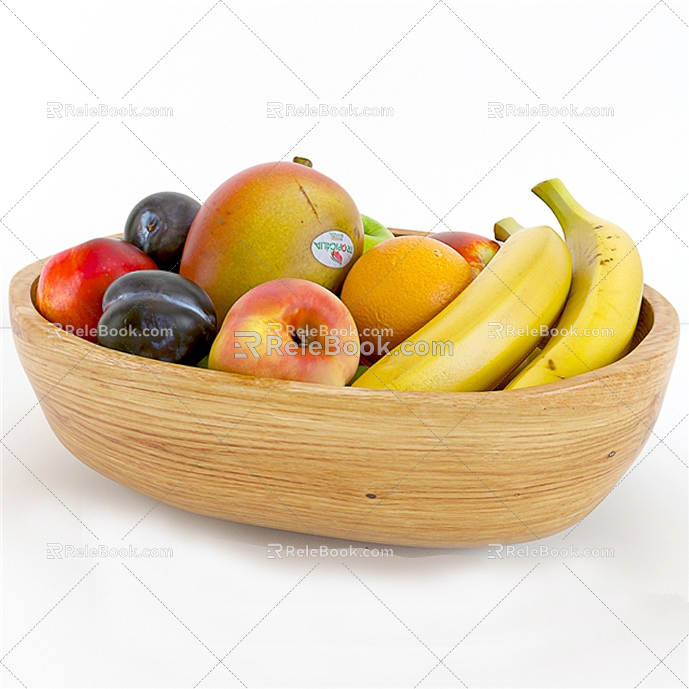 Modern Fruit Fruit Plate 3d model