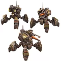 Industrial LOFT robot tank 3d model