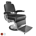 Medical Equipment Black Leather Examination Chair With Metal Frame And Footrest