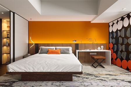 Modern Room Theme Hotel Room 3d model