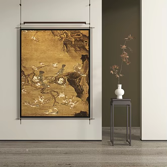 New Chinese Abstract Hanging Painting 3d model