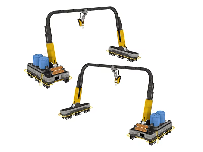 Equipment industrial crane 3d model