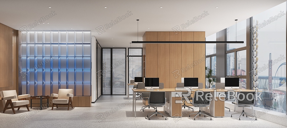 Office Public Office Office Desk Chair Desktop Computer Company Conference Room Leisure Chair Leisure Recreation Room Side Corner Y072 model