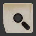 Light Wooden Square Panel With Circular Hole And Rectangular Slot Design