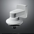Modern Wall Mounted White Security Camera With Sleek Design And Surveillance Functionality 3d model