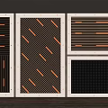 Modern Ceiling Design With Striped Patterns Recessed Lighting And Grid Panels