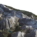 Garden Landscape With Snowy Mountain Views Clear Lakes And Lush Green Vegetation