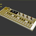Professional Audio Mixer Console With Multiple Faders Knobs And Display Screen