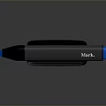 Sleek Blue And Black Mark Pen For Daily Life Stationery Use