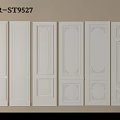 Various Decorative White Wall Panels With Different Design Patterns And Styles 3d model