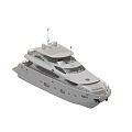 yacht fast boat private yacht luxury yacht 3d model