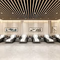SPA Sauna Modern Relaxation Area With Recliners And Art Decor