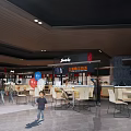 Modern Restaurant Interior Design With Open Seating Area And Customers Dining