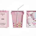 Pink Themed Photo Spot with Frames Milkshakes Hot Air Balloons and Clouds in Los Angeles California