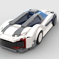 LEGO toy blocks sports car super car concept car 3d model