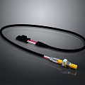 High Quality Black Computer Cable With Dual Connectors And Durable Label Design