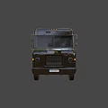 Modern Brown Delivery Truck With Cargo Van Body And Express Logo