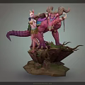 Modern game character fantasy beast fantasy 3d model