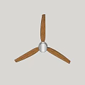 Modern Ceiling Fan With Wooden Blades And Metal Bracket In Sleek Design