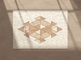 Modern Square Carpet 3d model