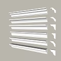 Modern gypsum line simple European gypsum line Yin corner line Yang corner line smallpox corner line 3d model