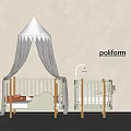Children's Beds With Canopy Top White Frame Golden Legs Light Gray Curtains And Letter Decor