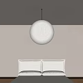 Antique Double Bed Fabric Double Bedding Four-piece Marble Table Lamp Texture Carpet 3d model