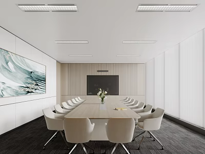 Modern office meeting room 3d model