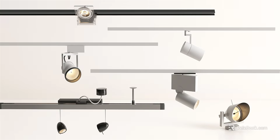 Modern Downlights and Spotlights Various Styles for Home Interior Lighting 3d model 