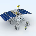 Exploration vehicle Yutu lunar rover Mars rover exploration vehicle lunar exploration vehicle all-terrain vehicle robot intelligent vehicle 3d model