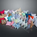 Colorful Decorative Pillows for Home Decor with Various Patterns Vibrant Colors and Soft Textures