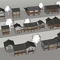 New Chinese Style Homestay Country House Chinese Style Ancient Architecture Commercial Architecture Ancient Town Architecture Background Ancient Architecture 3d model