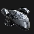 Futuristic Metallic Spacecraft Models With Sci Fi Design And Intricate Details