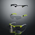 Three Pairs of Stylish Sunglasses with Different Color Frames and Dark Tinted Lenses