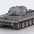 Tiger Tank Tiger Heavy Tank World War II German Tank 3d model