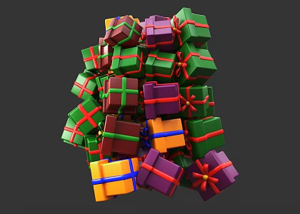 A pile of gift boxes gift boxes gift boxes holiday gift boxes gift boxes gift boxes Christmas gifts Valentine's Day gift boxes gift boxes a pile of gift boxes 3d model