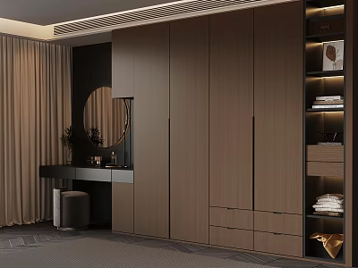 Modern Open Concept Kitchen Interior Design With Cabinetry Island And Countertop 3d model