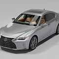 Silver Sleek Sedan Car With Modern Design Front Grille Brown Interior And Alloy Wheels